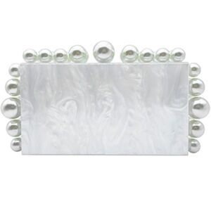 Acrylic pearl clutch - brides!